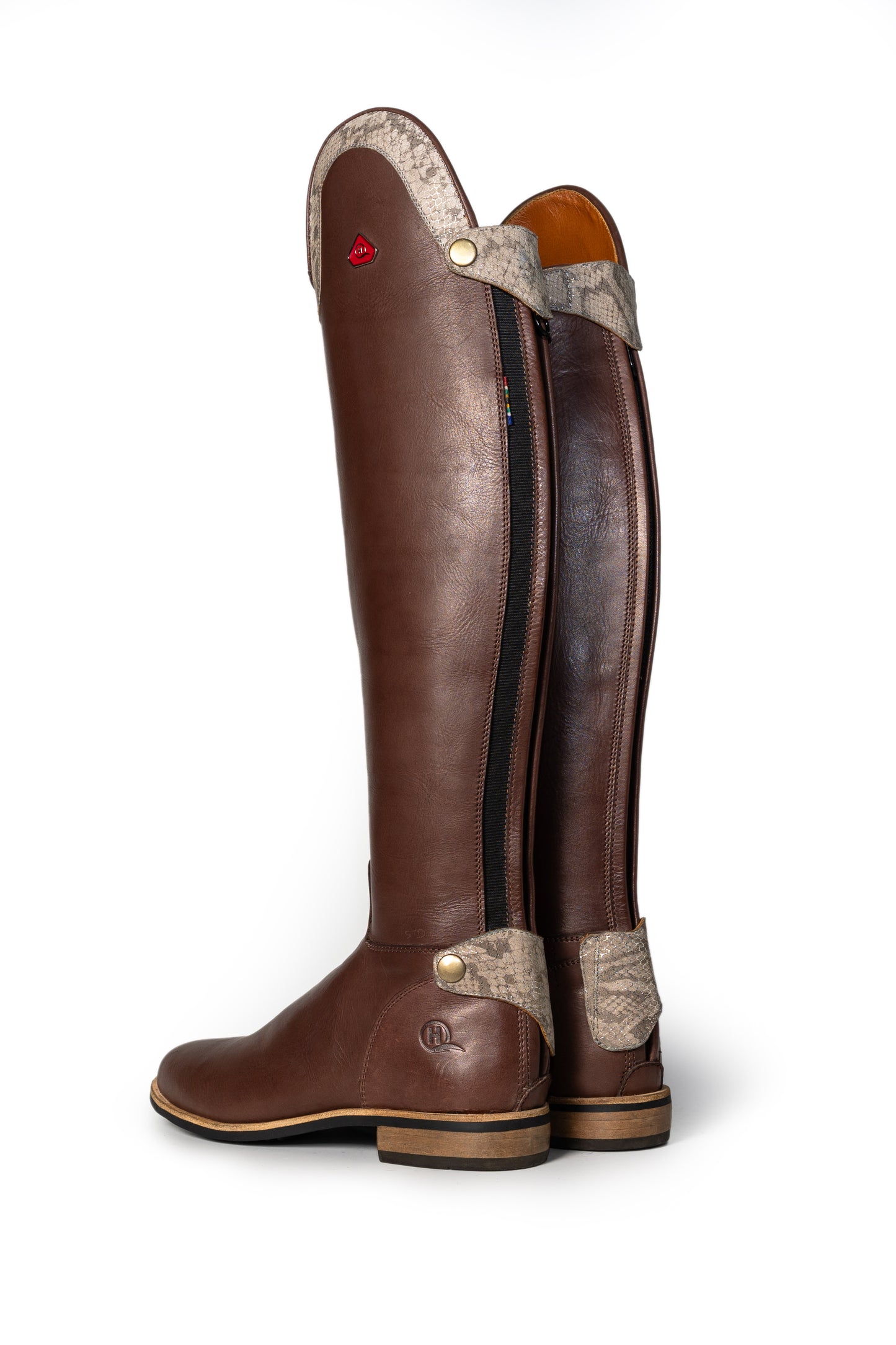 Mudiwa Snake Print Long Riding Boot