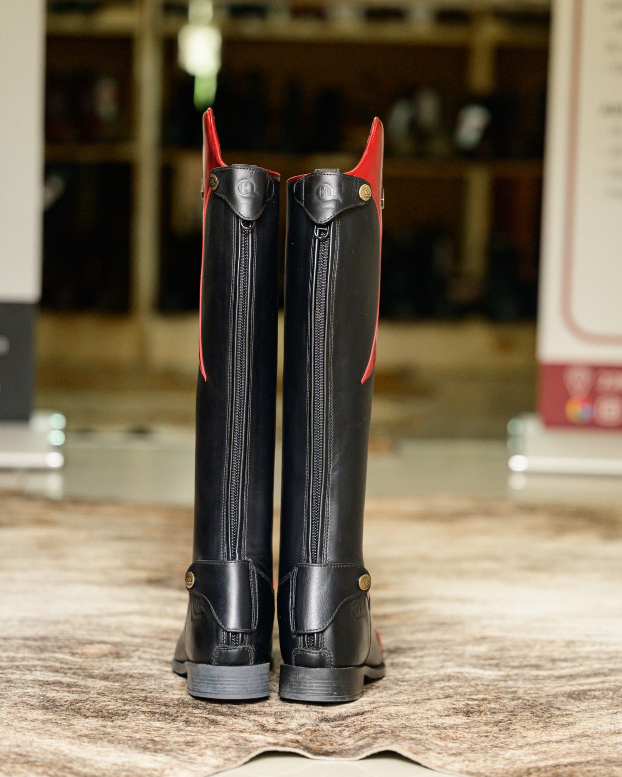 Yuga Fire red patent accent demo