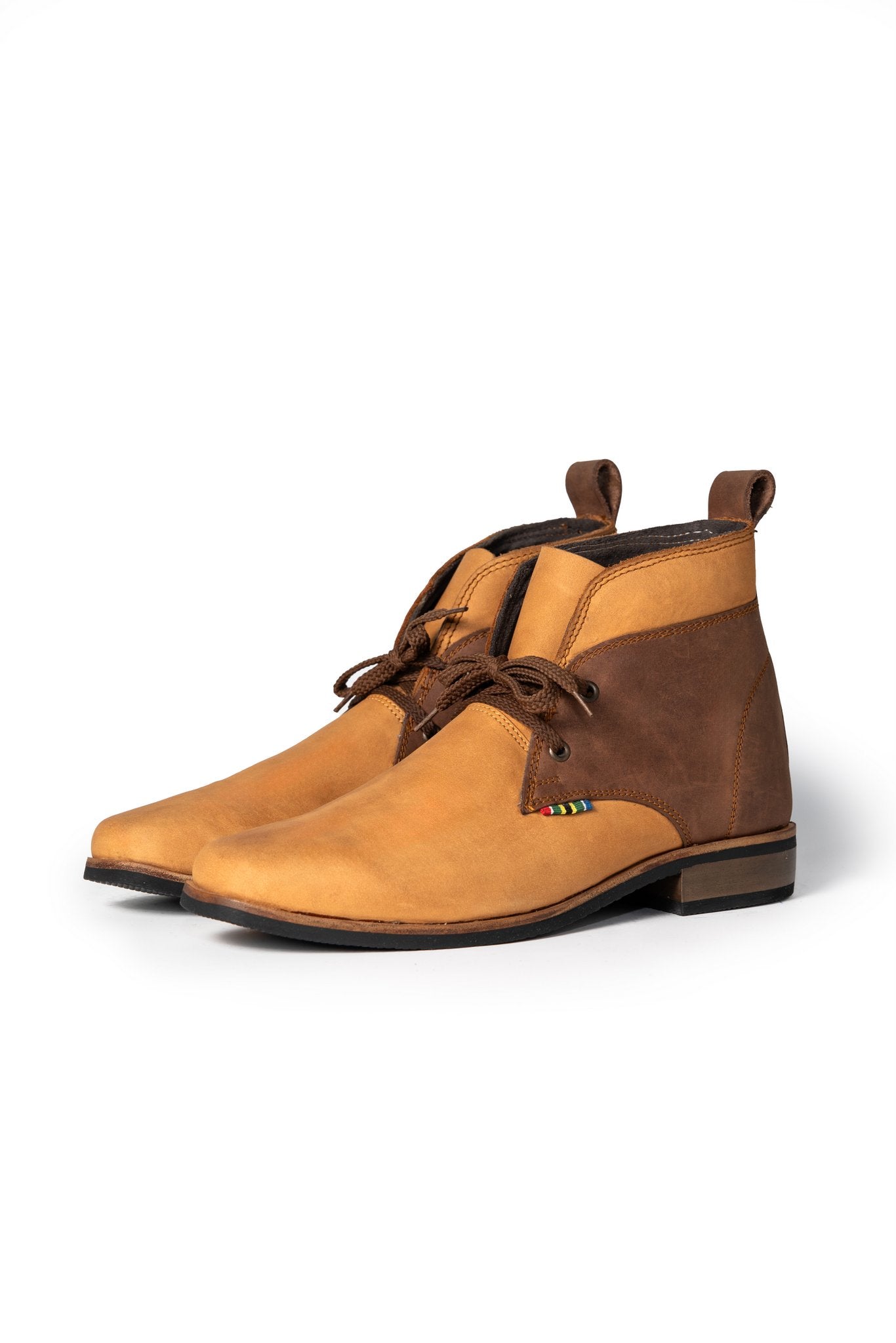 Chukka Fire Two-Tone Leather Boots