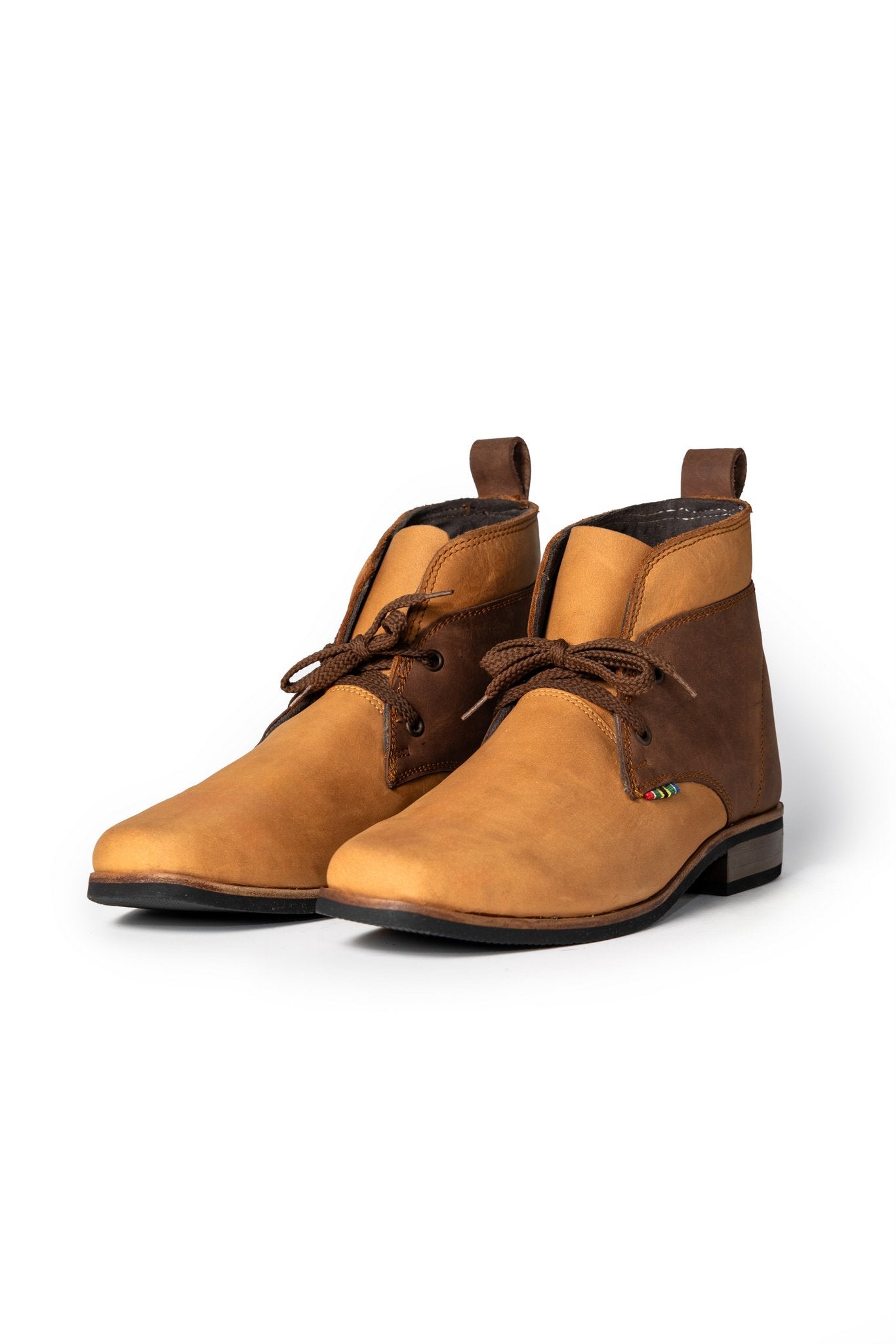 Chukka Fire Two-Tone Leather Boots
