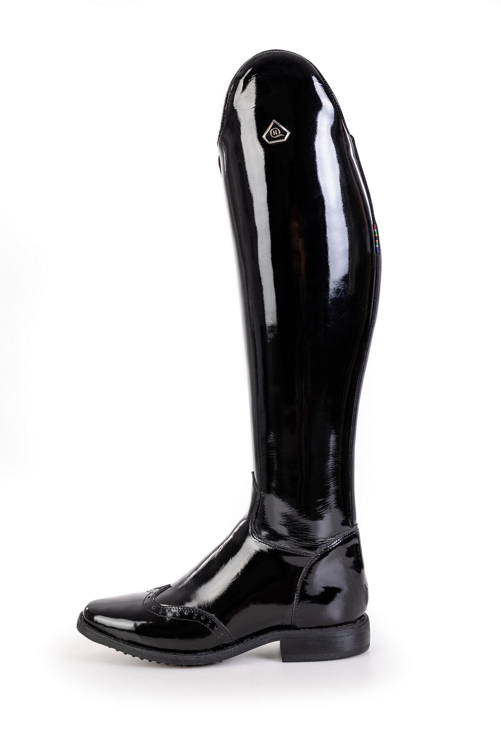 Danai Patent Long Riding Boots