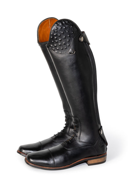 Bonolo Ostrich Curve Long Riding Boot