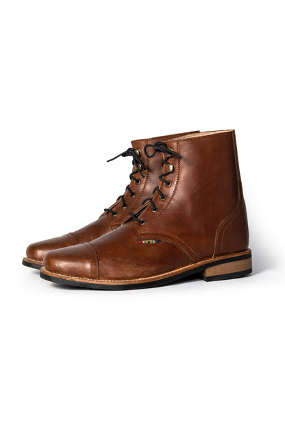 Miro Combat  Leather Boots