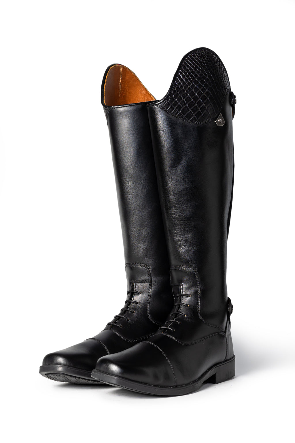 Bonolo Croc Curve Long Riding Boot