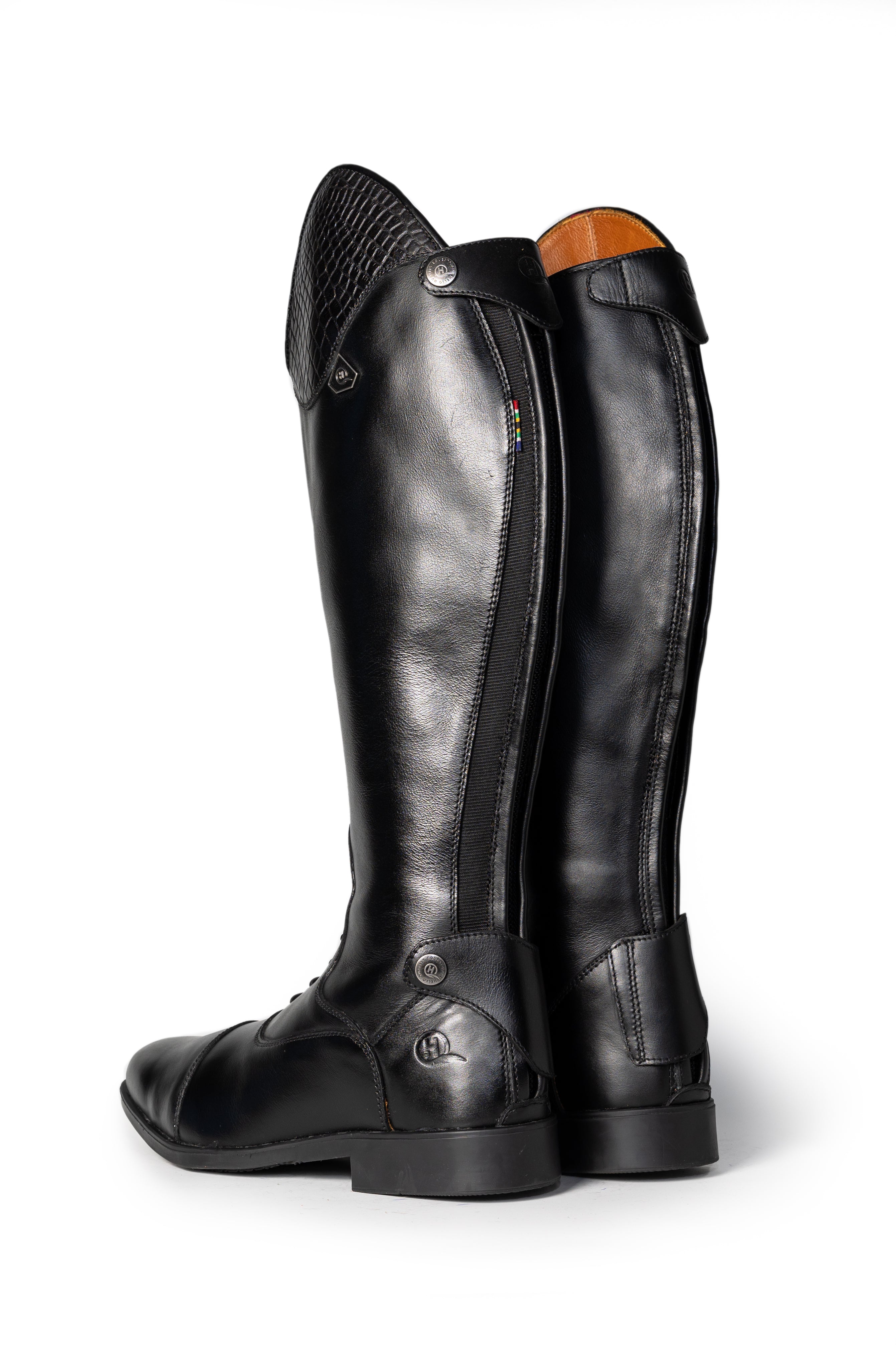 Bonolo Croc Curve Long Riding Boot