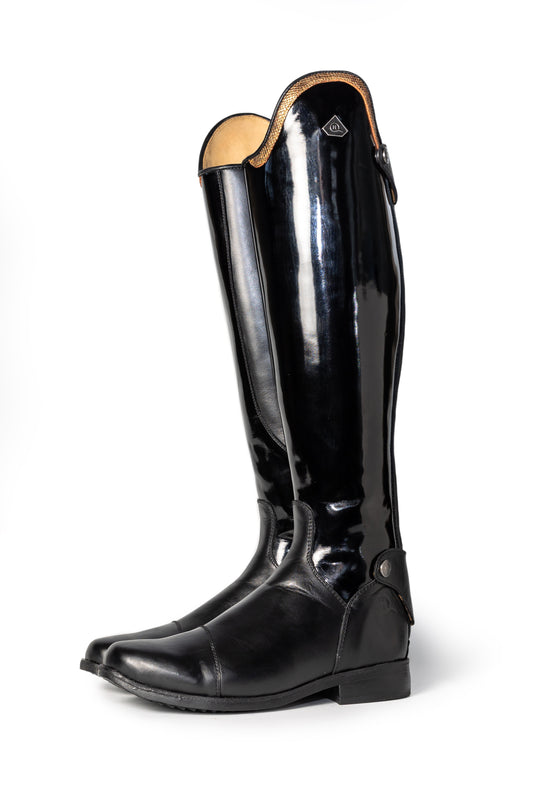 Mudiwa Patent Long Riding Boot