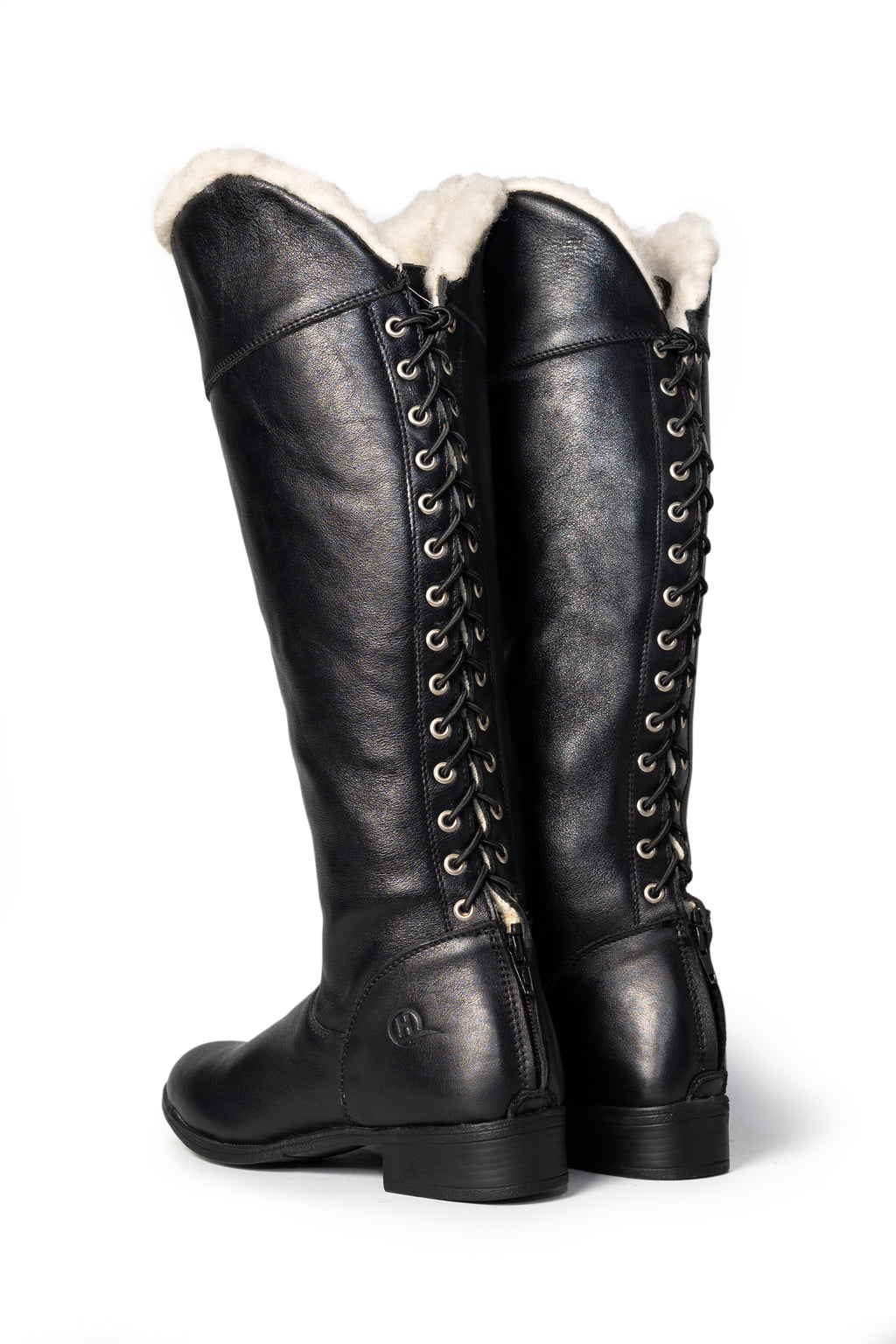 Fluffy Lisa Leather Boots