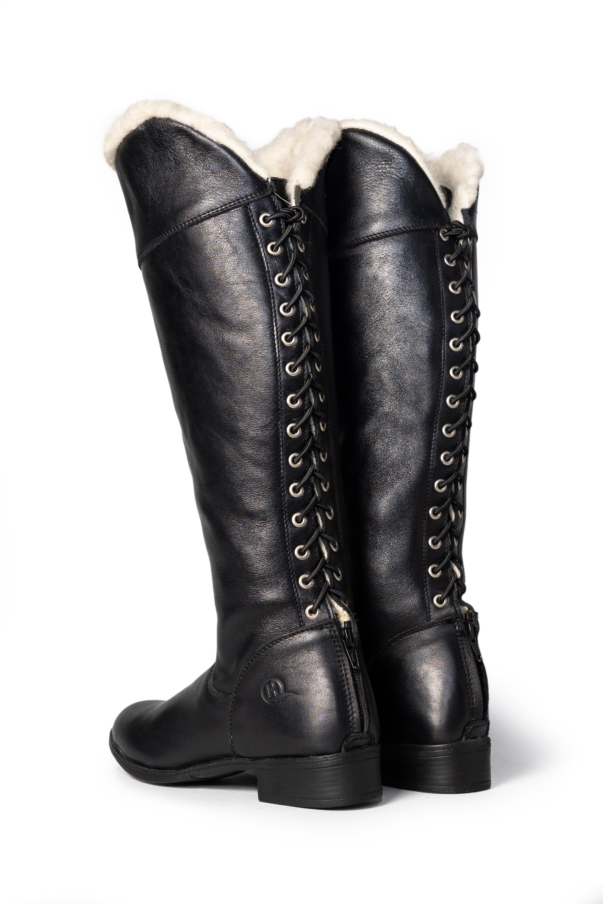 Fluffy Lisa Leather Boots