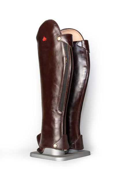 Rudo brown leather gaiters / half chaps