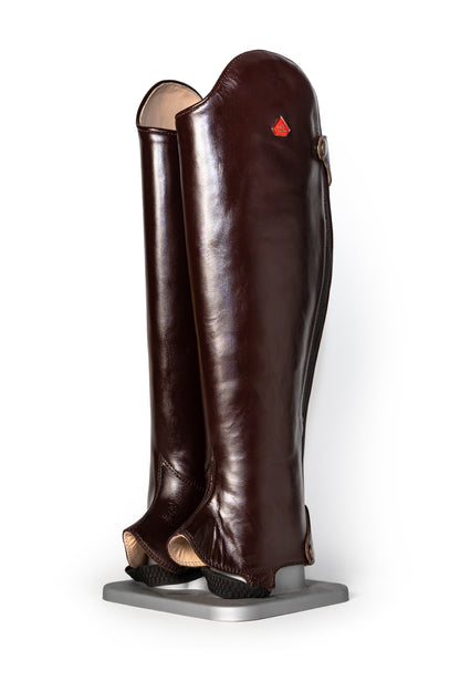 Rudo brown leather gaiters / half chaps