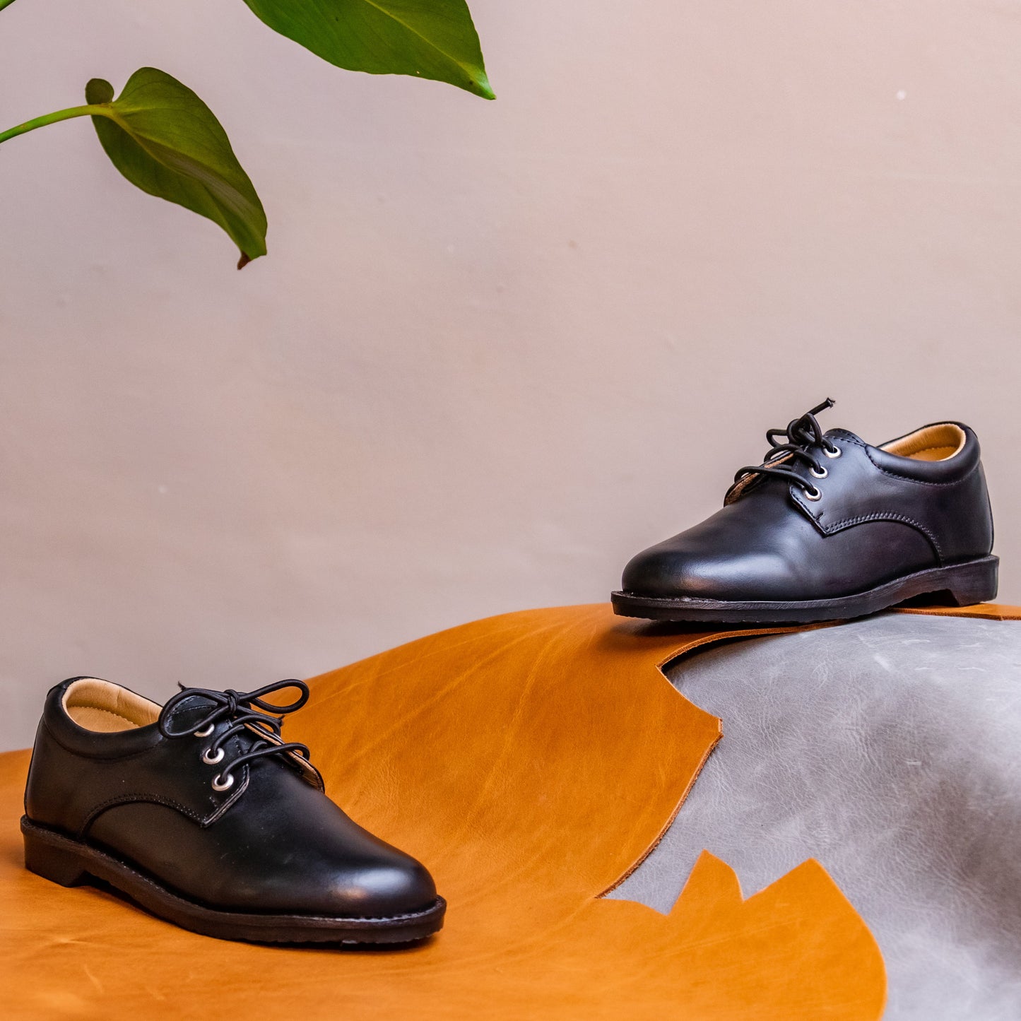 Learnix Leather School Shoes