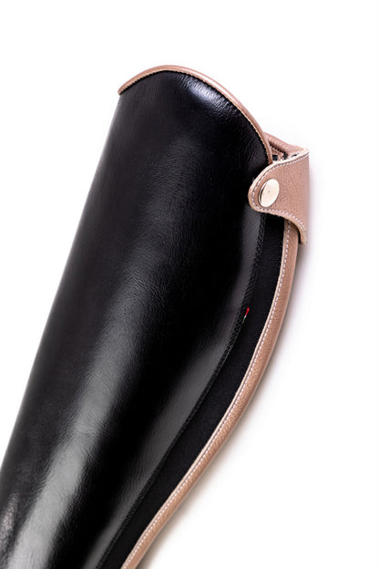 Lowana two-tone leather gaiters /chaps