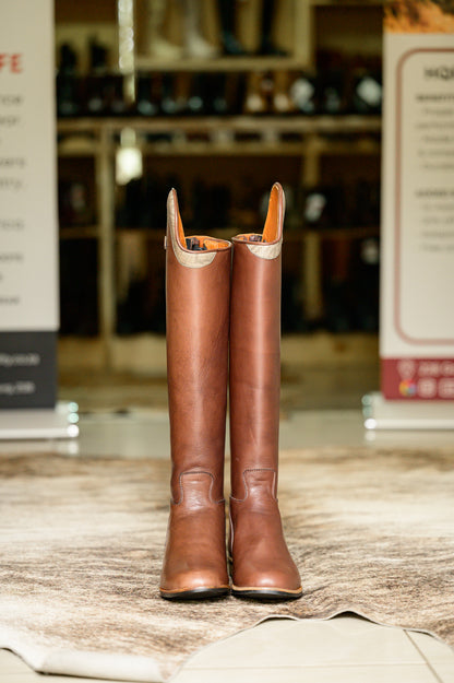 Mudiwa Snake Print Long Riding Boot