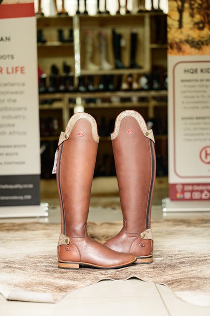 Mudiwa Snake Print Long Riding Boot