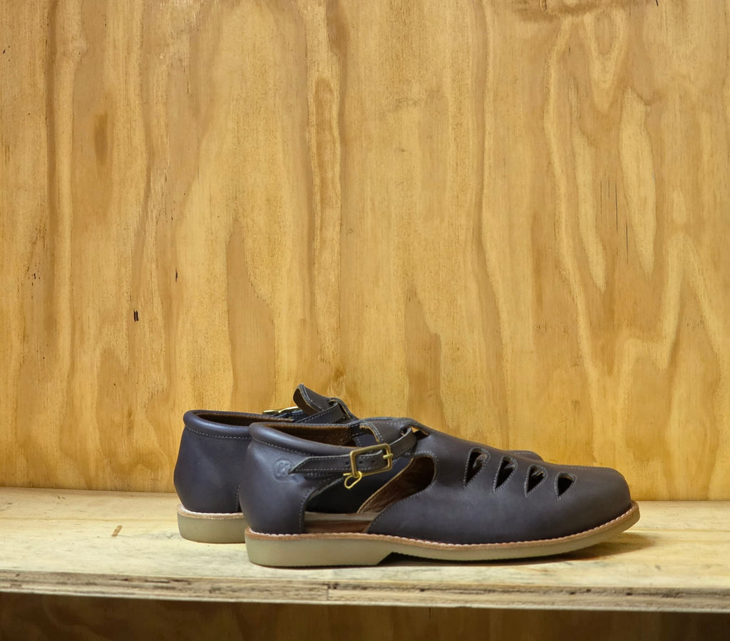 Senor navy leather sandals