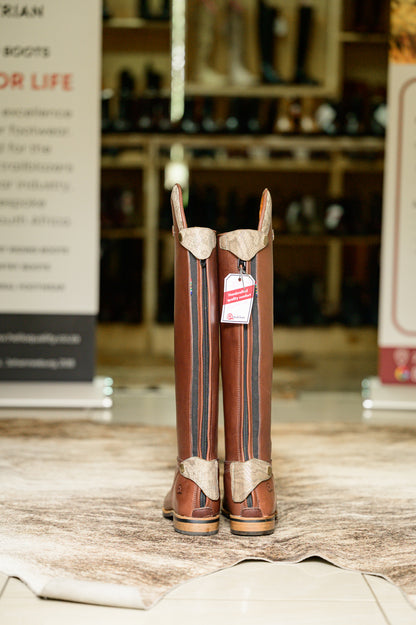 Mudiwa Snake Print Long Riding Boot