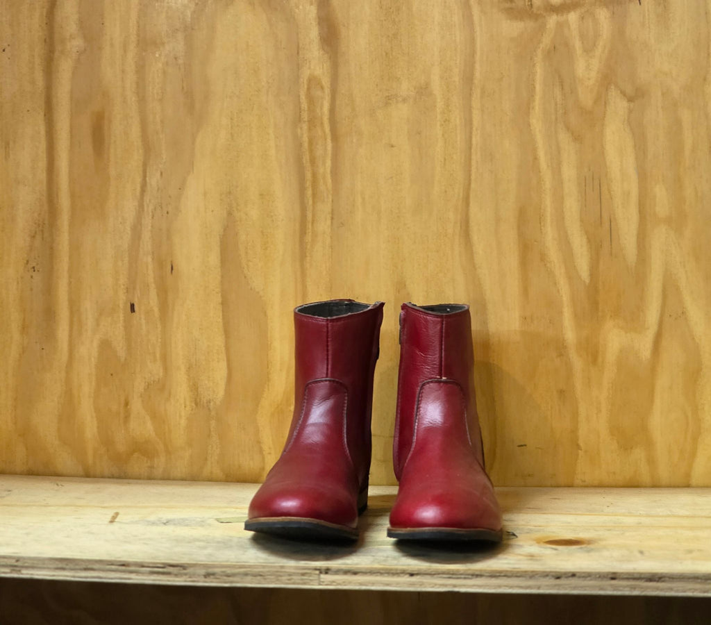 Ankle ladies casual leather boots