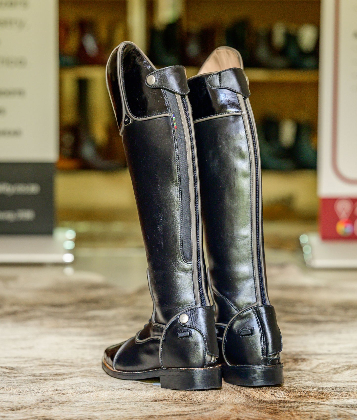 Bonolo Gen Two-Tone Long Riding Boot